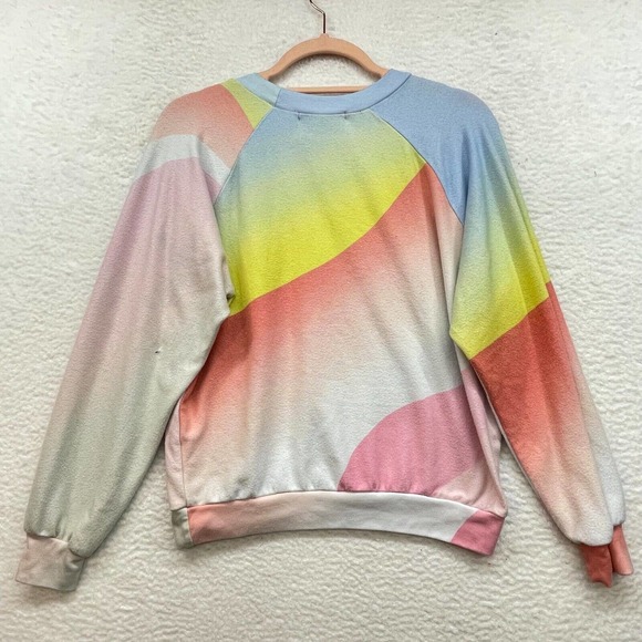 Wildfox Sweatshirt Womens Medium Multicolor Cozy Athleisure Loungewear Ladies - Picture 2 of 11